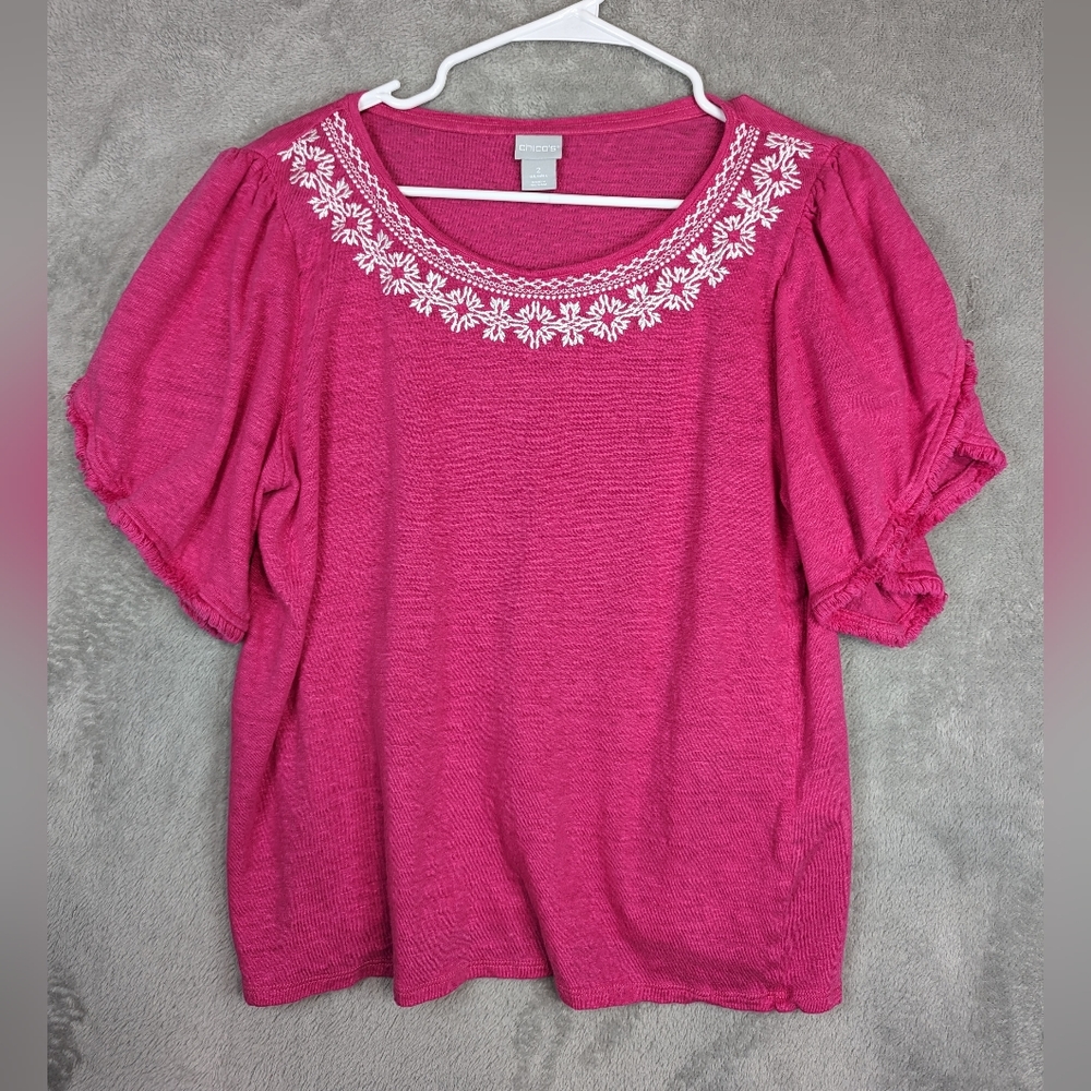 Chico's, top, like new, linen